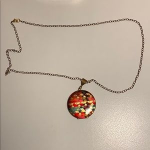 Multi Color and Gold Locket
